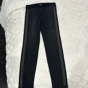 HUDSON Luna Embellish Crop Super Skinny Leg Jeans